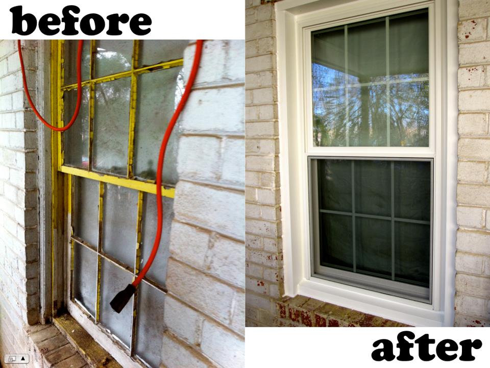 Before and after new windows