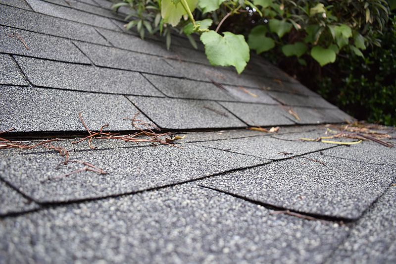 Summer roof damage.