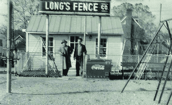 Long's Fence in the late 1940s, where all of the Long brands - including Roofing - started