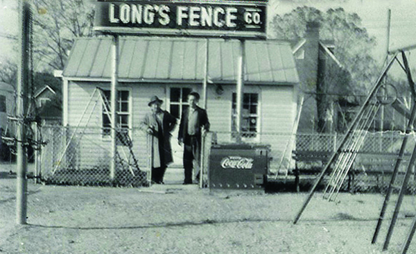 Long's Fence in the late 1940s, where all of the Long brands - including Long Roofing - started