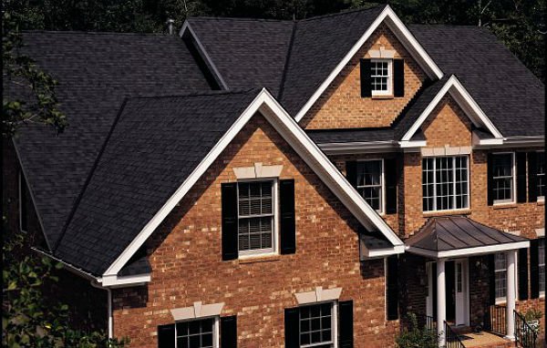 Example of dimensional asphalt shingles.