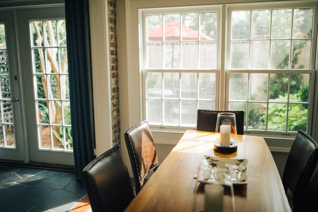 single hung dining room windows