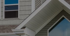 Siding on a house