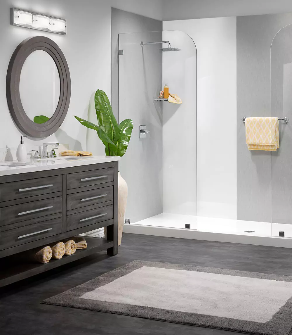 Image of a remodeled bathroom