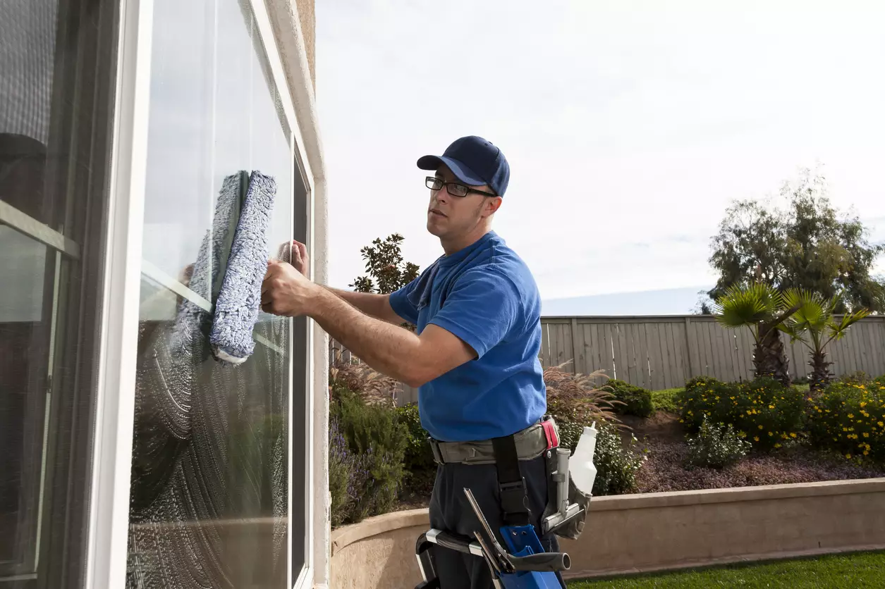 Professional window installation.