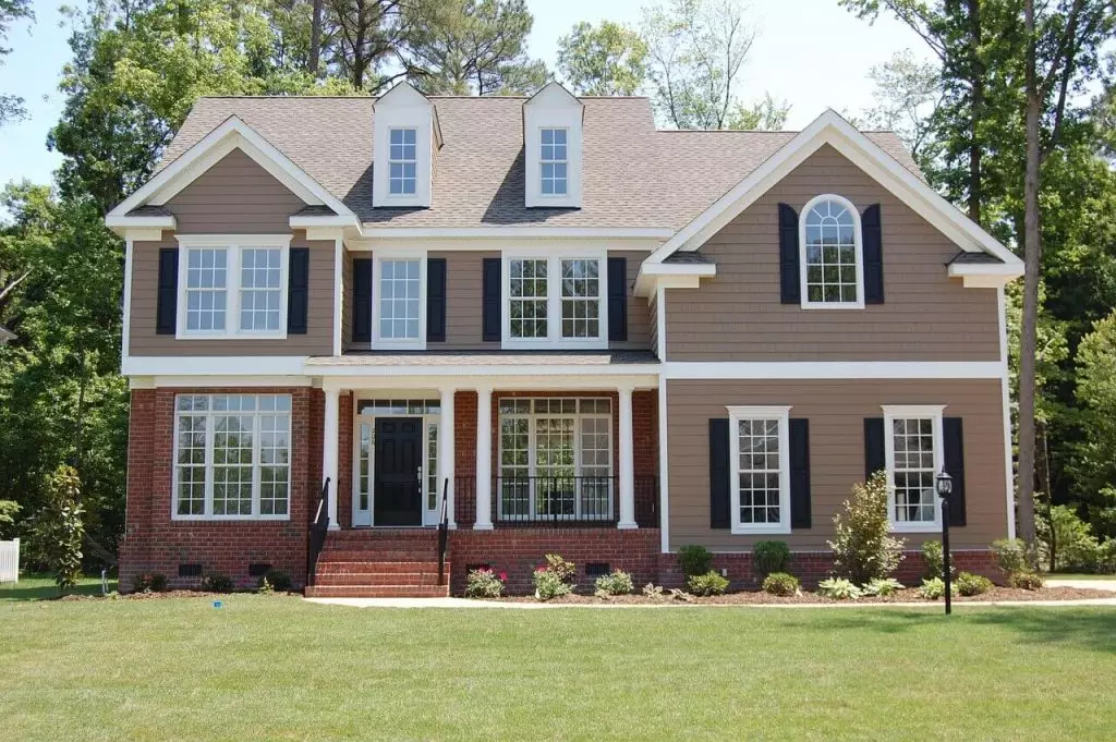house with brick and siding